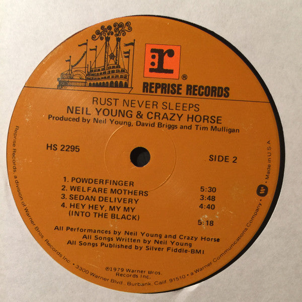 Neil Young & Crazy Horse : Rust Never Sleeps (LP, Album, All)