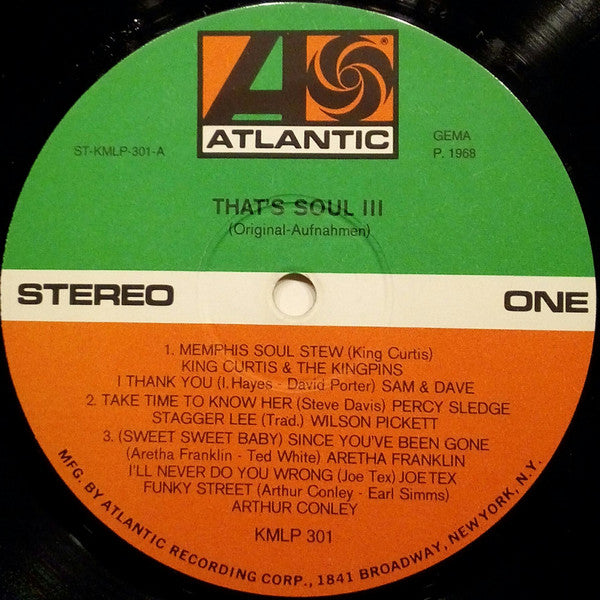 Various : That's Soul 3 (LP, Comp, RE)