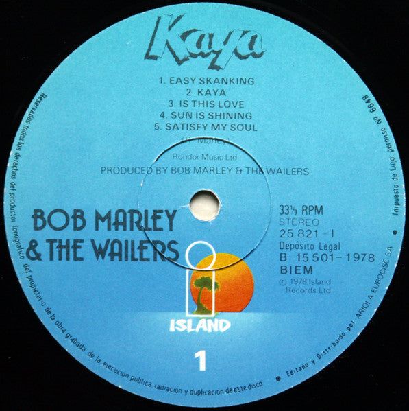 Bob Marley & The Wailers : Kaya (LP, Album, RP)