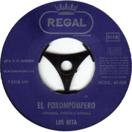 Los Beta : Na Catalina de Plaça / El Porompompero (7", Single)