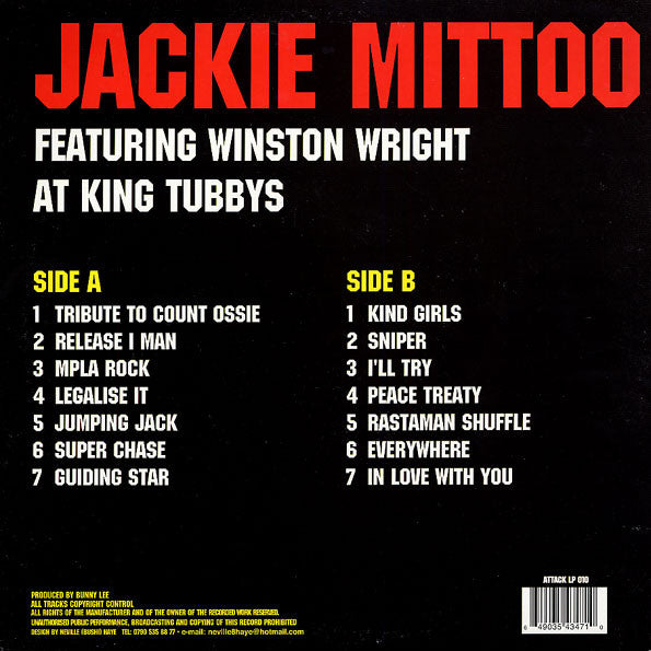 Jackie Mittoo Featuring Winston Wright : At King Tubbys (LP, Comp)
