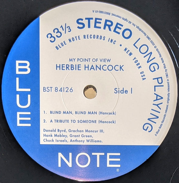 Herbie Hancock : My Point Of View (LP, Album, RE, 180)