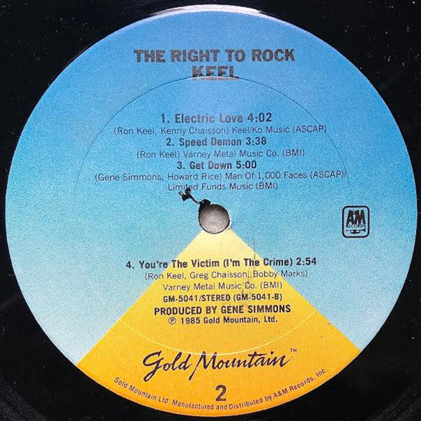 Keel : The Right To Rock (LP, Album, Club)