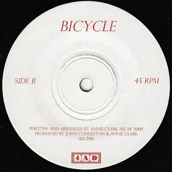 St. Vincent : Actor Out Of Work / Bicycle (7", Single, Ltd)