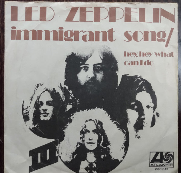 Led Zeppelin : Immigrant Song (7", Single)