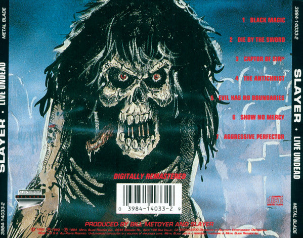 Slayer : Live Undead (CD, Album, RE, RM)