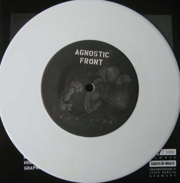 Agnostic Front : Por Vida (7", Ltd, Num, Whi)