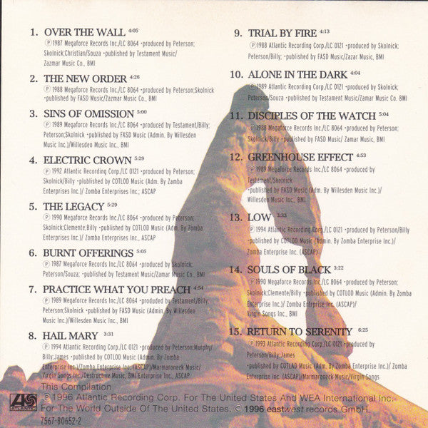 Testament (2) : The Best Of Testament (CD, Comp)