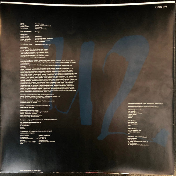 U2 : Achtung Baby (LP, Album, Ibe)