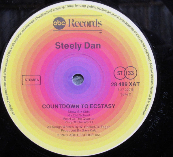 Steely Dan : Countdown To Ecstasy (LP, Album, RE)