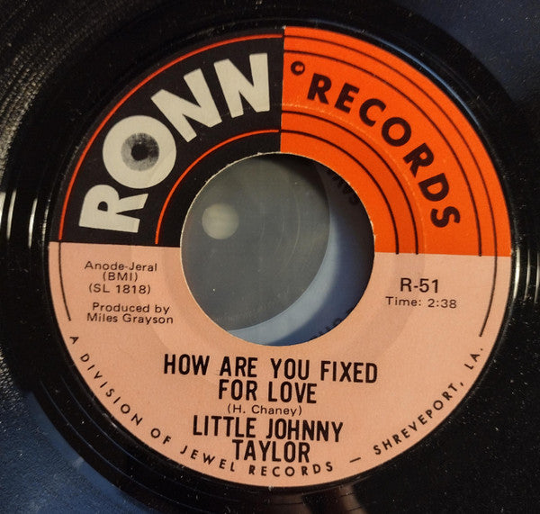 Little Johnny Taylor : Keep On Keeping On (7", Single, Styrene, Mon)