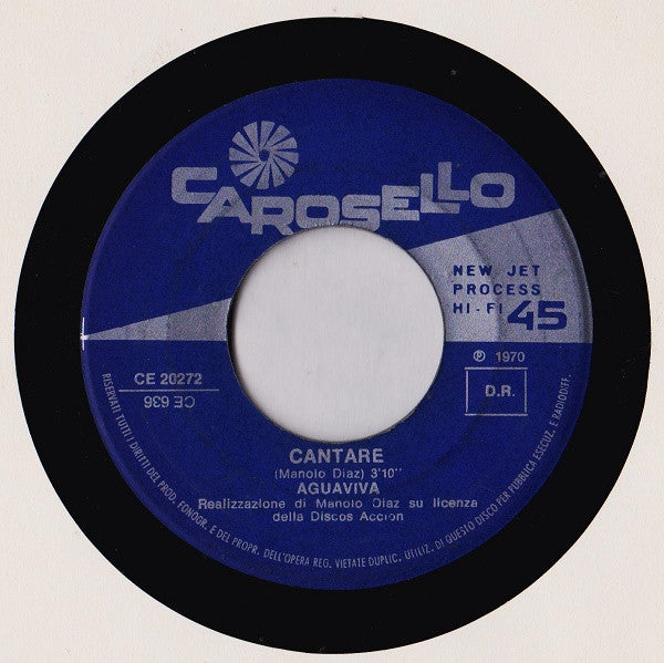 Aguaviva : Poetas Andaluces / Cantare (7", Single)