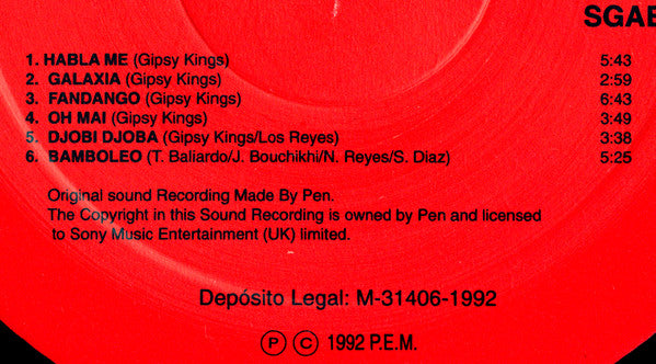Gipsy Kings : Live (LP, Album)
