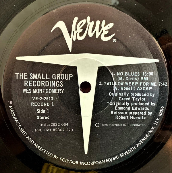 Wes Montgomery : The Small Group Recordings (2xLP, Album, Comp)