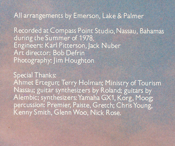 Emerson, Lake & Palmer : Love Beach (LP, Album, Club)