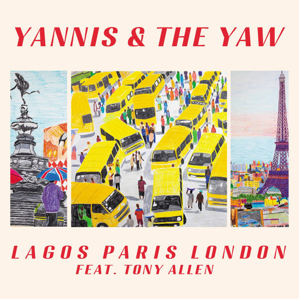 Yannis & The Yaw feat. Tony Allen : Lagos Paris London (12", EP, Ltd, Red)