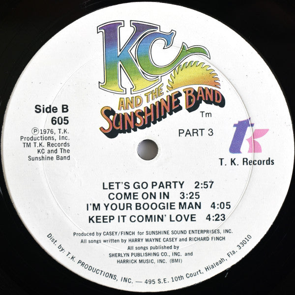 KC & The Sunshine Band : Part 3 (LP, Album, Mon)