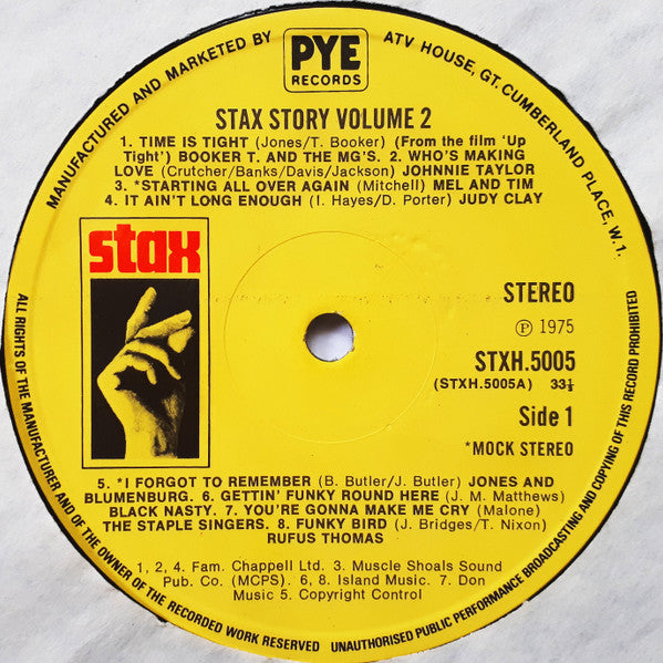 Various : The Stax Story Vol. 2 (LP, Comp)