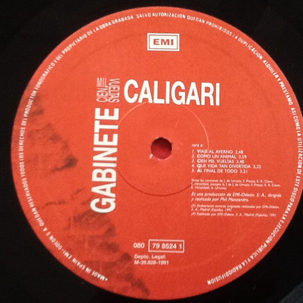 Gabinete Caligari : Cien Mil Vueltas (LP, Album)