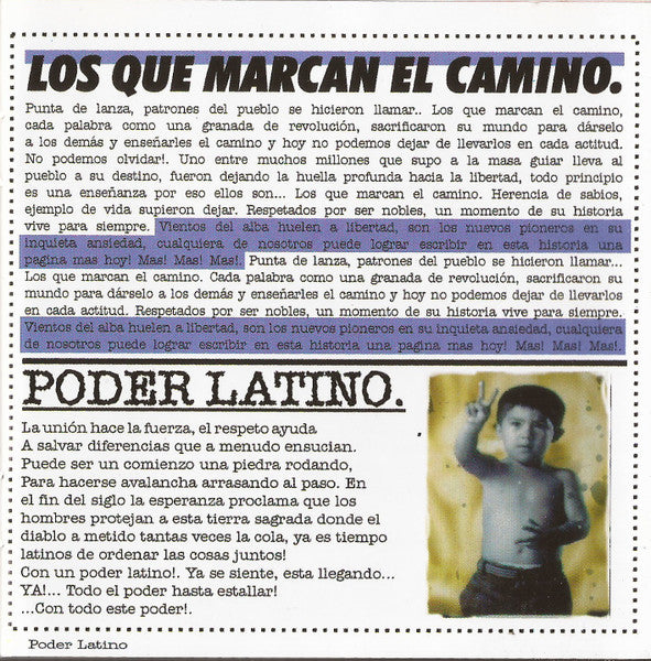 A.N.I.M.A.L. : Poder Latino (CD, Album)