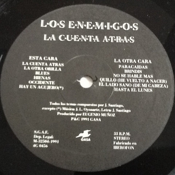 Los Enemigos : La Cuenta Atras (LP, Album, Gat)