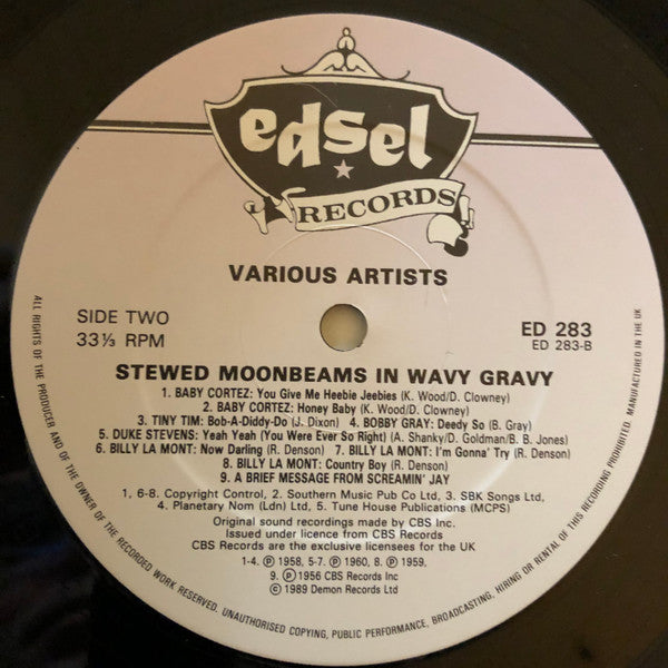 Various : Stewed Moonbeams In Wavy Gravy (OKeh Black Rock 'N' Roll) (LP, Album, Comp)