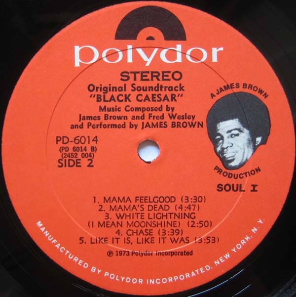 James Brown : Black Caesar (Original Soundtrack) (LP, Album, All)
