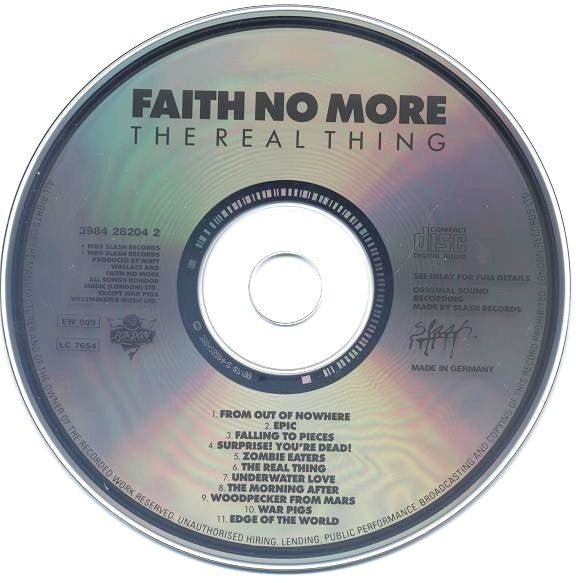 Faith No More : The Real Thing (CD, Album, RE)