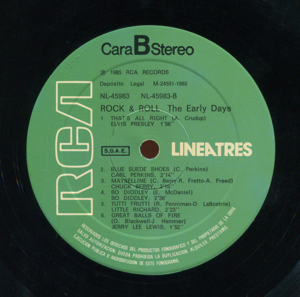 Various : Rock & Roll: Los Primeros Dias (LP, Comp)