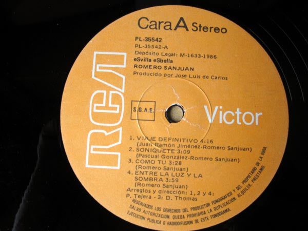 Romero San Juan : Esvilla Esbella (LP, Album)