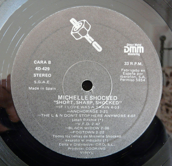 Michelle Shocked : Short Sharp Shocked (LP, Album)