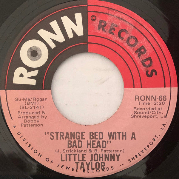Little Johnny Taylor : As Long As I Don't See You / Strange Bed With A Bad Head (7", Single)