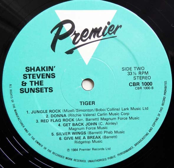 Shakin' Stevens And The Sunsets : Tiger (LP, Comp)