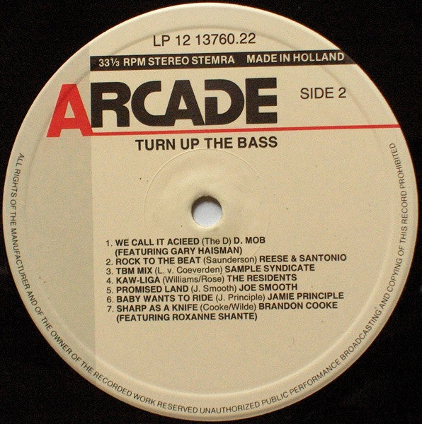 Various : Turn Up The Bass (2xLP, Comp)