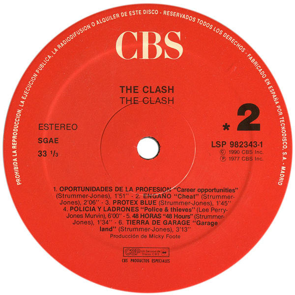 The Clash : The Clash (LP, Album, RE)