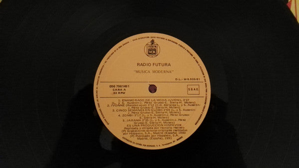 Radio Futura : Musica Moderna (LP, Album, RE)