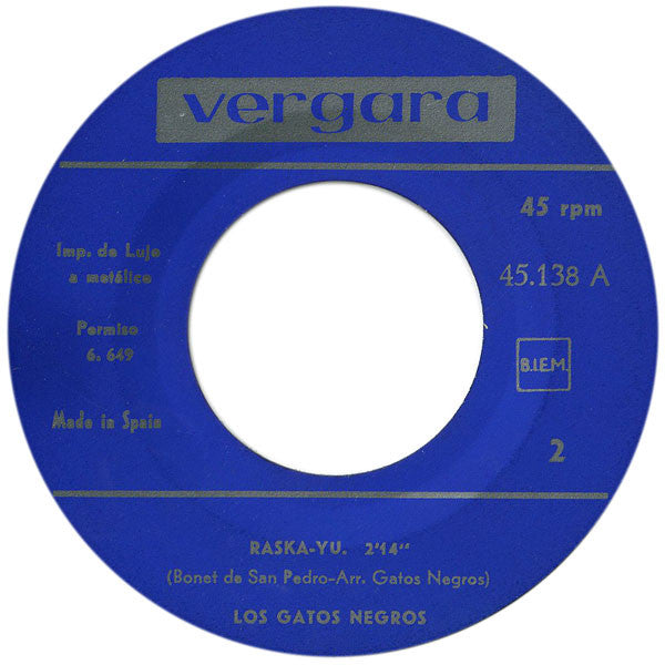Los Gatos Negros : Juanita Banana / Raska - Yu (7", Single)