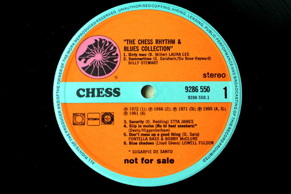 Various : The Chess Rhythm And Blues Collection (2xLP, Comp, Promo)