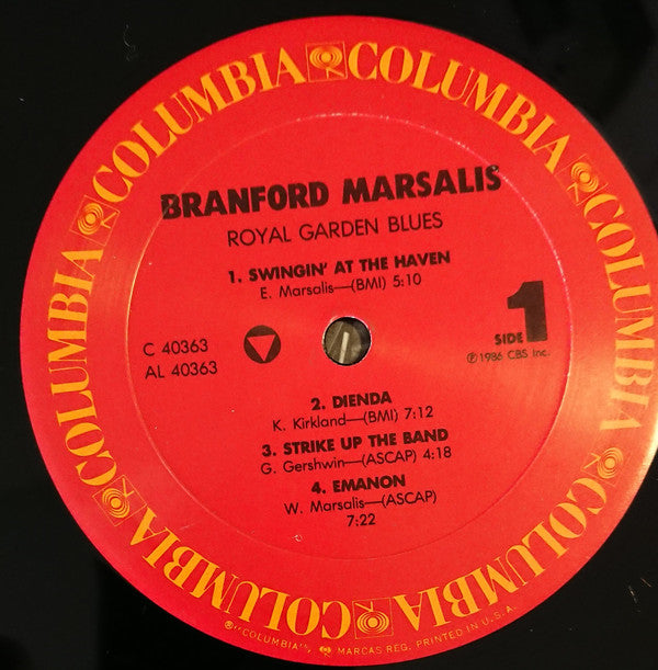 Branford Marsalis : Royal Garden Blues (LP, Album, Pit)