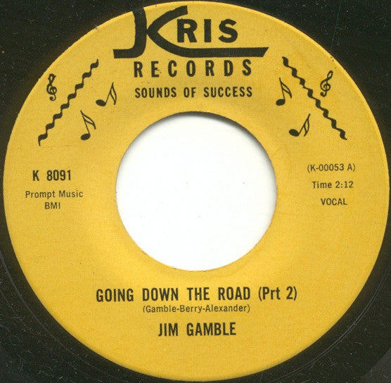 Jim Gamble : Going Down The Road (7", Single)