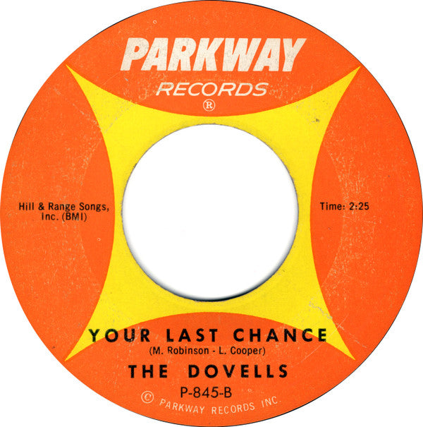 The Dovells : Hully Gully Baby / Your Last Chance (7", Single, Mon)