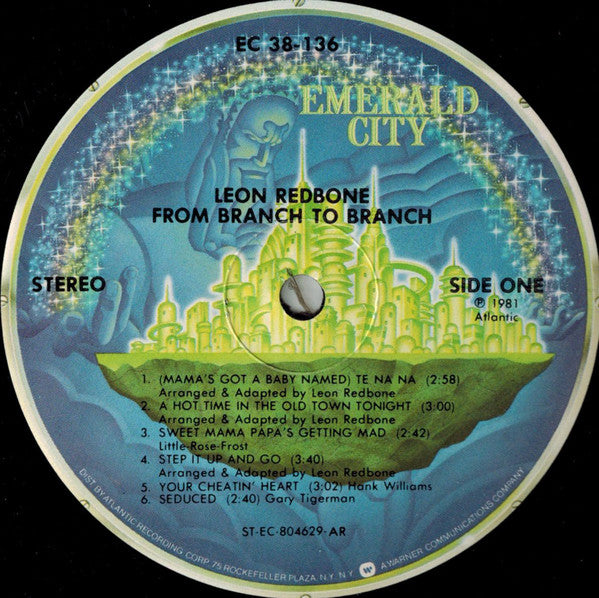 Leon Redbone : From Branch To Branch (LP, Album, All)