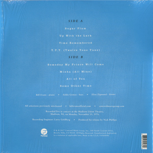 The Bill Evans Trio : On A Monday Evening (LP, Album, 180)