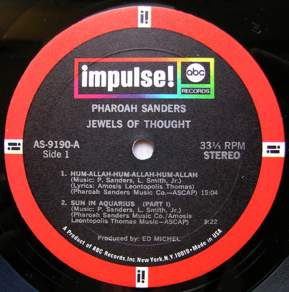 Pharoah Sanders : Jewels Of Thought (LP, Album, Gat)