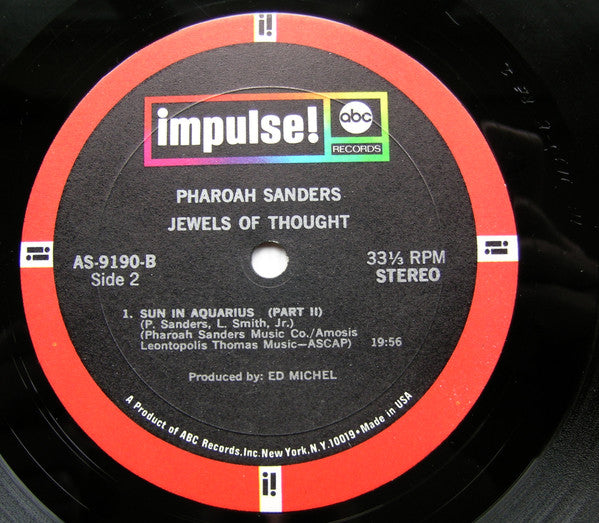 Pharoah Sanders : Jewels Of Thought (LP, Album, Gat)