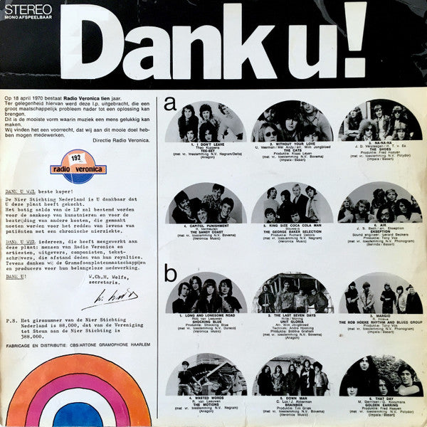 Various : Dank U! (LP, Comp)