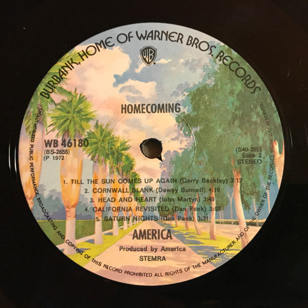 America (2) : Homecoming (LP, Album, RP, Tri)