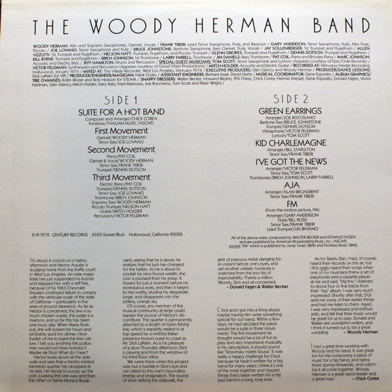 Woody Herman Band (2) : Chick, Donald, Walter & Woodrow (LP, Album, Ltd, Dir)