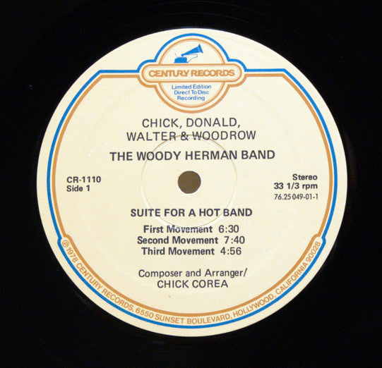 Woody Herman Band (2) : Chick, Donald, Walter & Woodrow (LP, Album, Ltd, Dir)