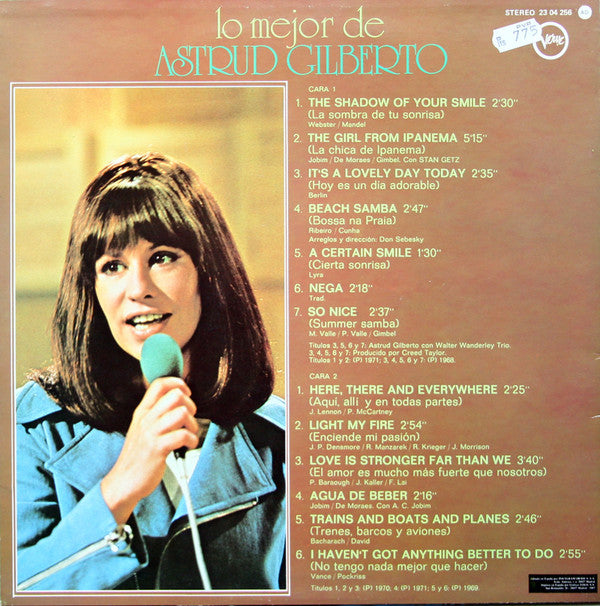 Astrud Gilberto : Lo Mejor De Astrud Gilberto (LP, Comp, RE)